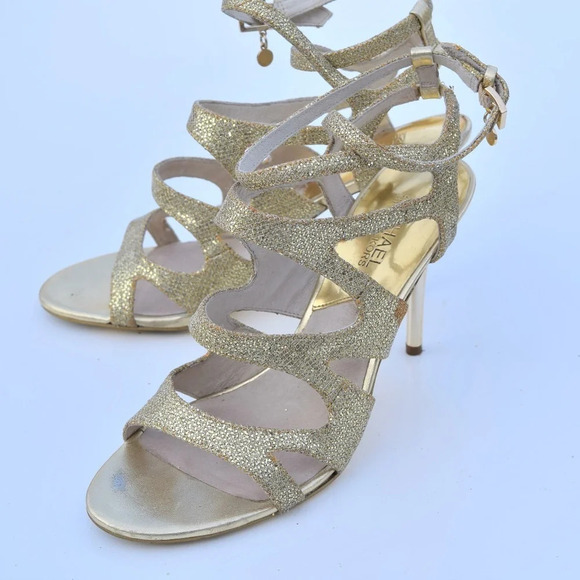 Michael Kors glitter heeled sandals - Picture 1 of 8